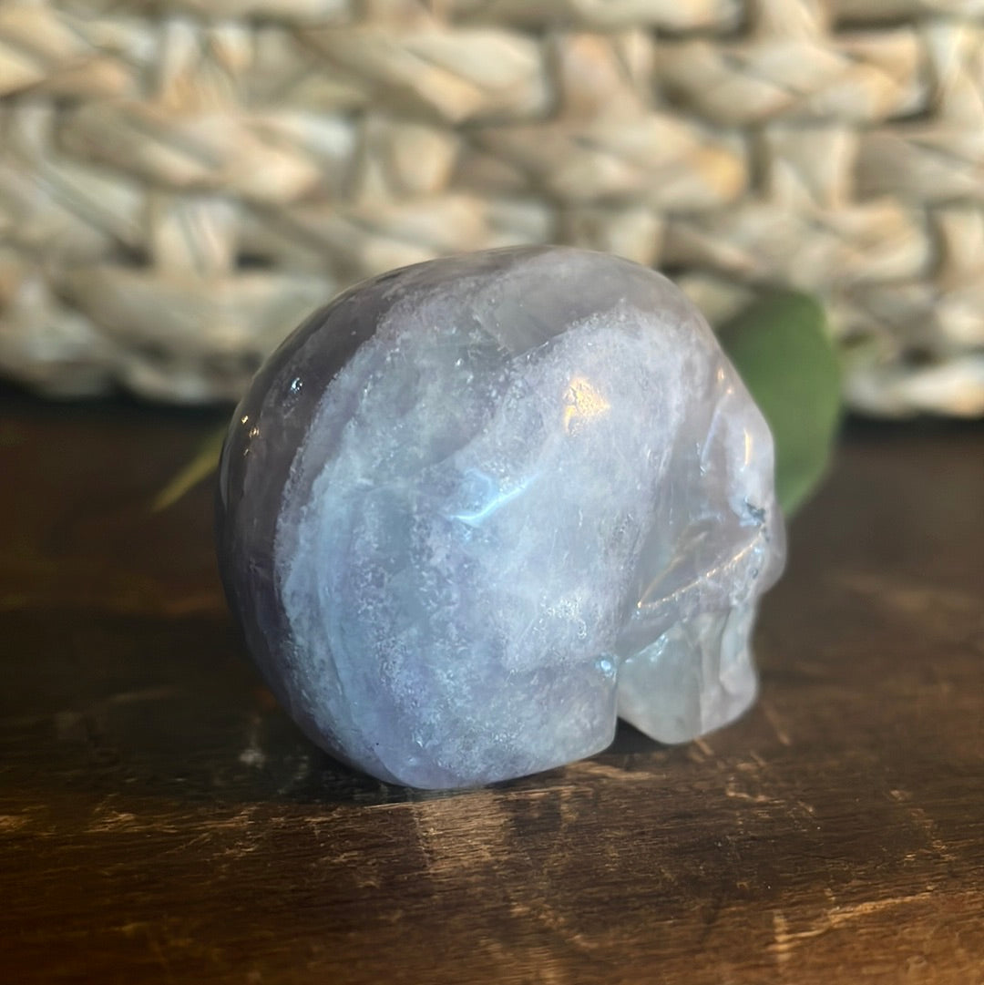 Rainbow Flourite Crystal Skull