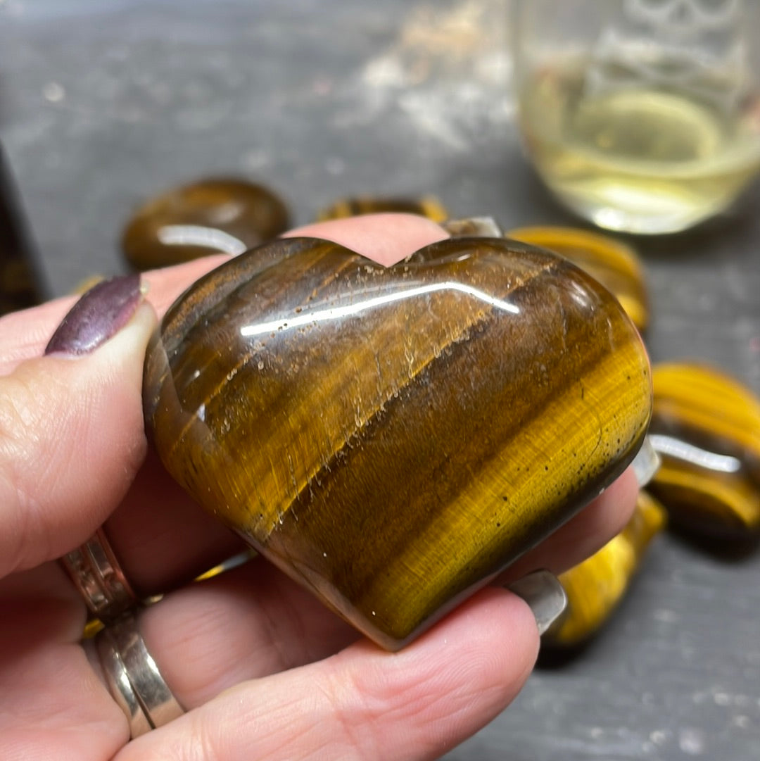 Tiger Eye Heart Crystal