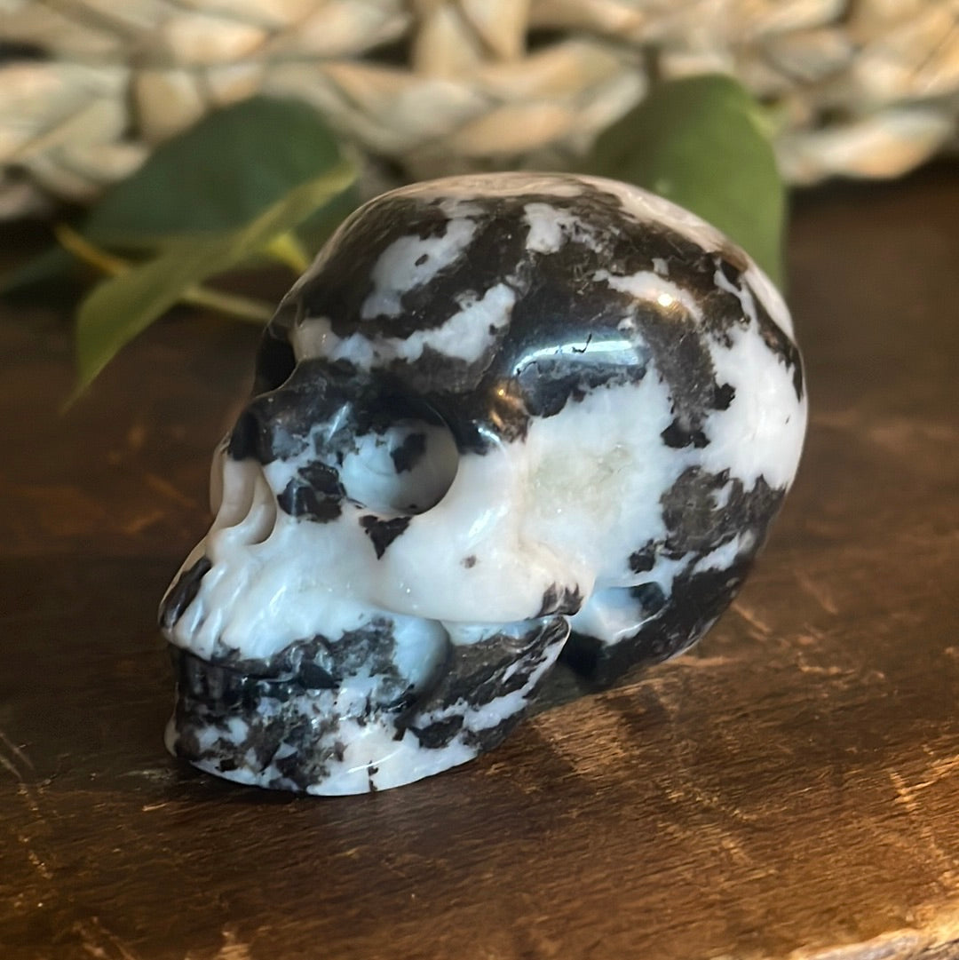 Zebra Jasper Crystal Skull