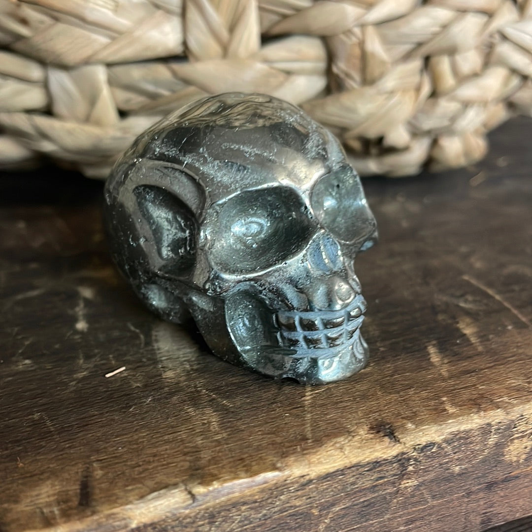 Pyrite Crystal Skull