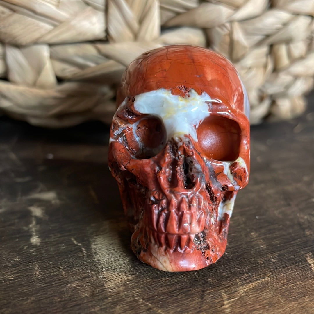 Red Jasper Crystal Skull