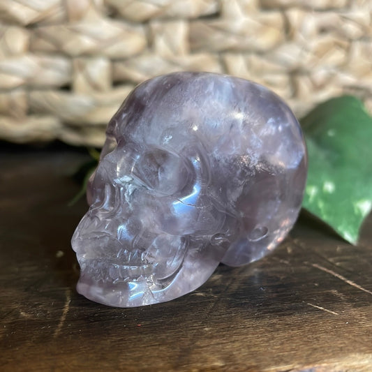 Flashy Flourite Crystal Skull