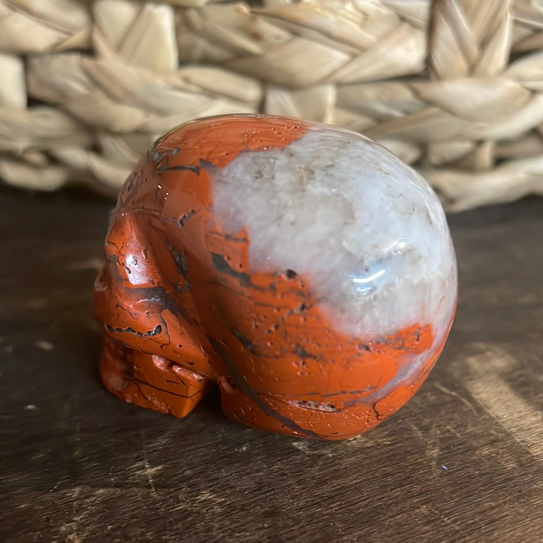 Red Jasper Crystal Skull