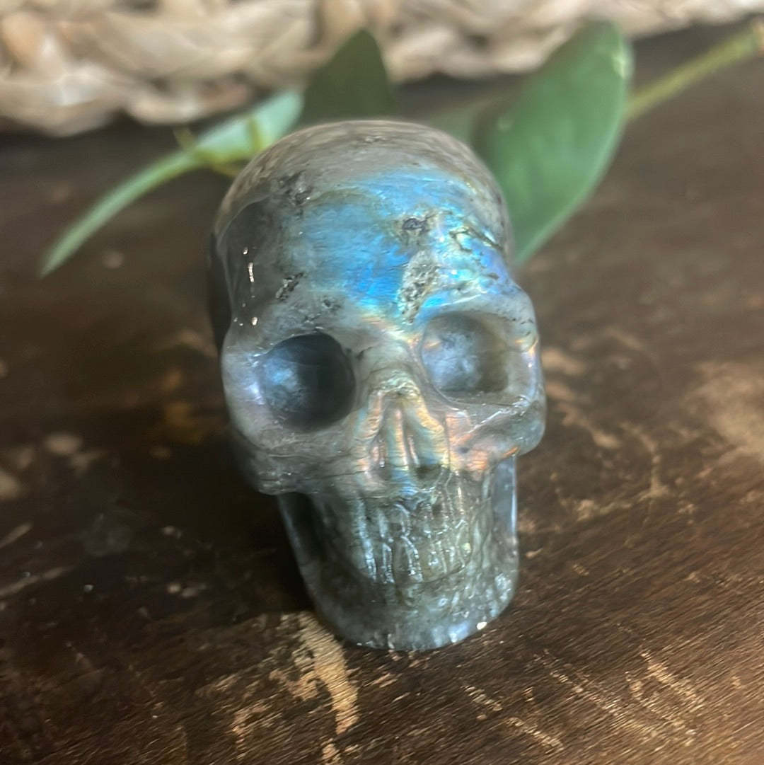 Labradorite Crystal Skull