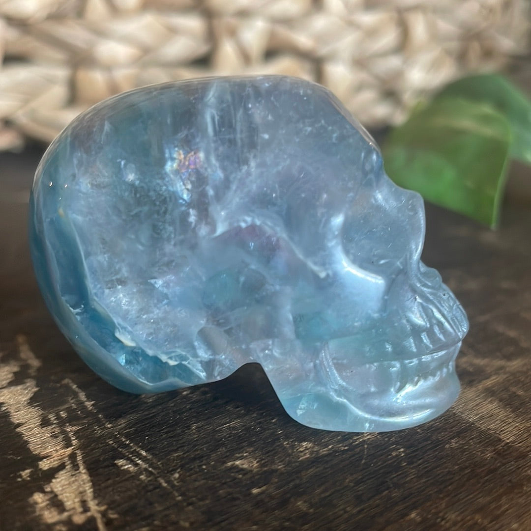 Flourite Crystal Skull