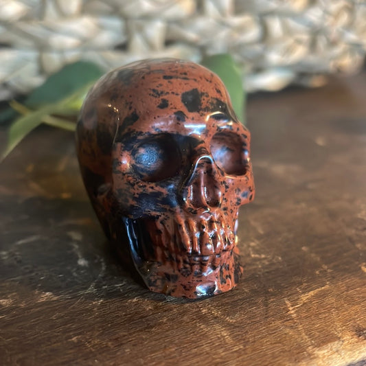 Mahogany Obsidian Crystal Skull