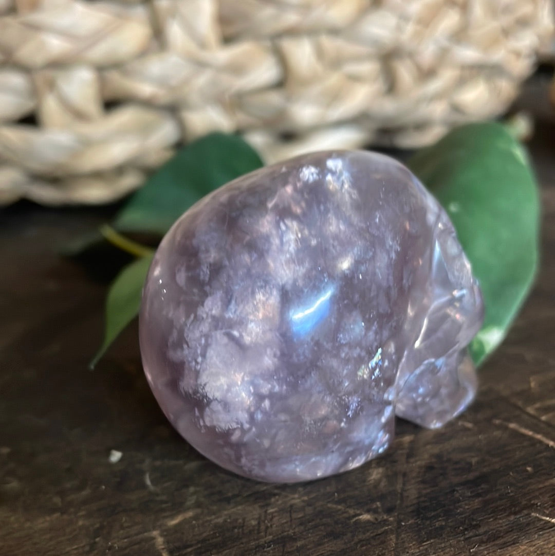 Flashy Flourite Crystal Skull