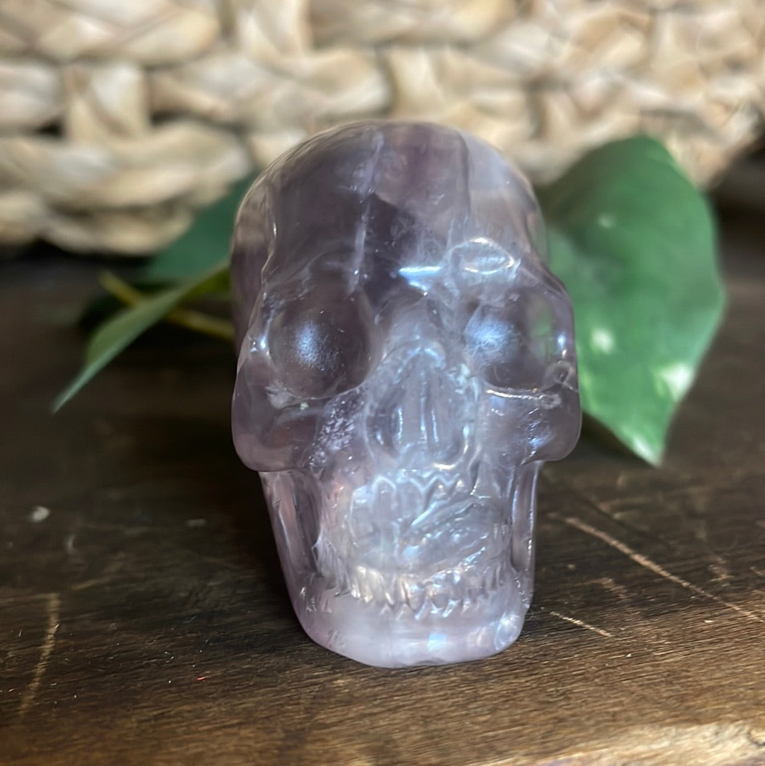 Flashy Flourite Crystal Skull