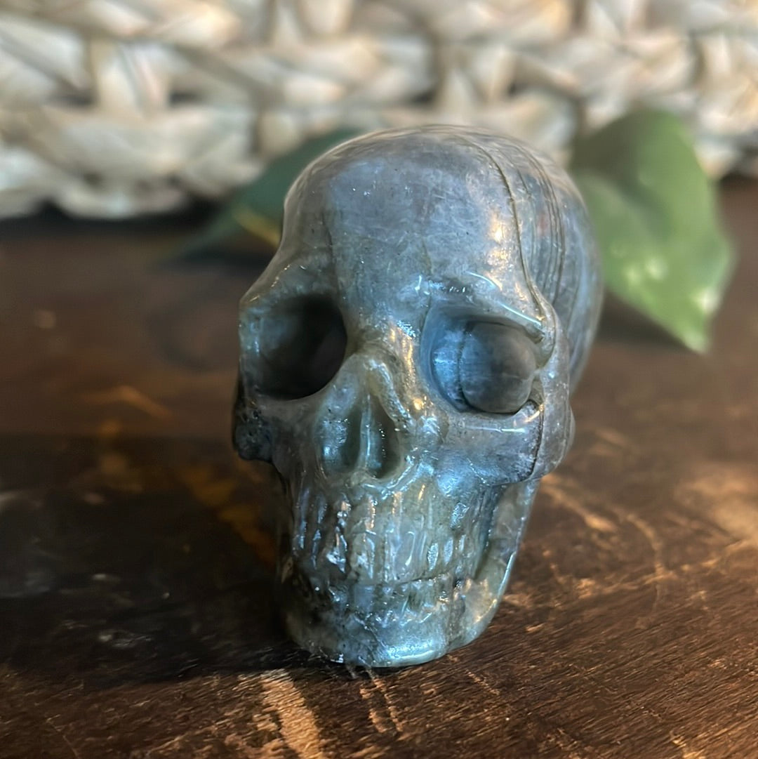 Labradorite Crystal Skull