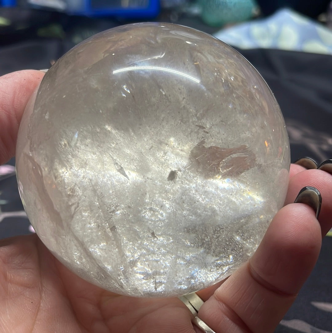 Clear Quartz Crystal Sphere