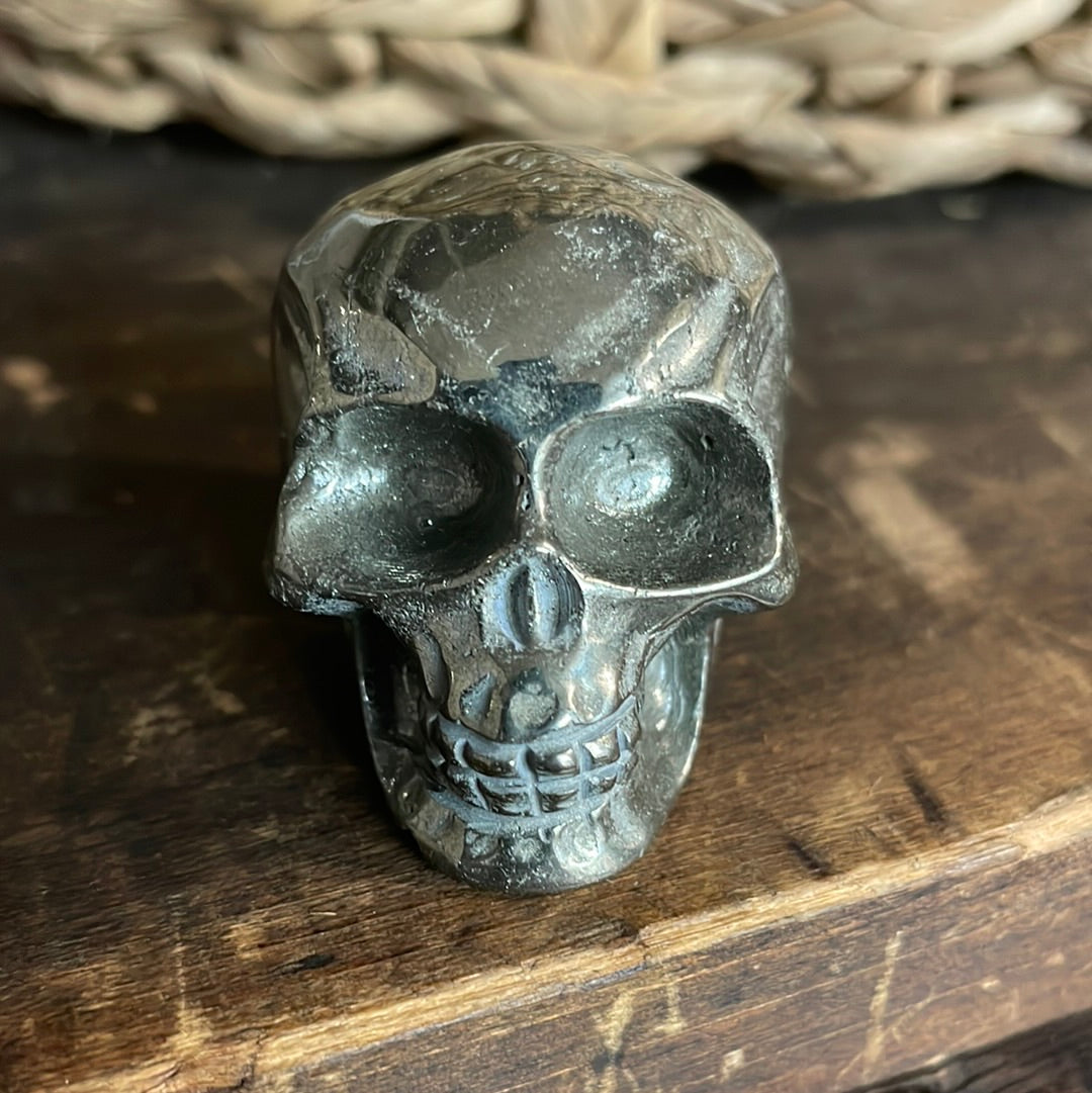 Pyrite Crystal Skull