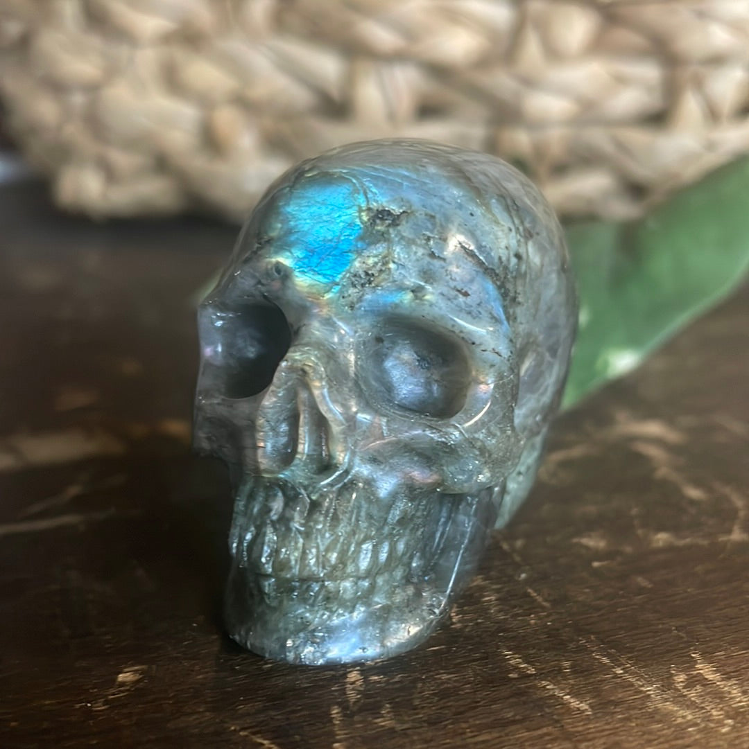 Labradorite Crystal Skull