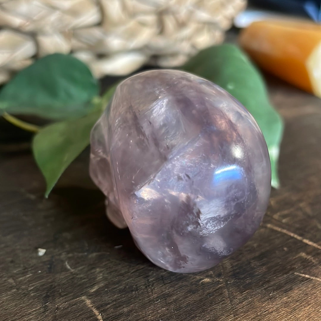 Flashy Flourite Crystal Skull