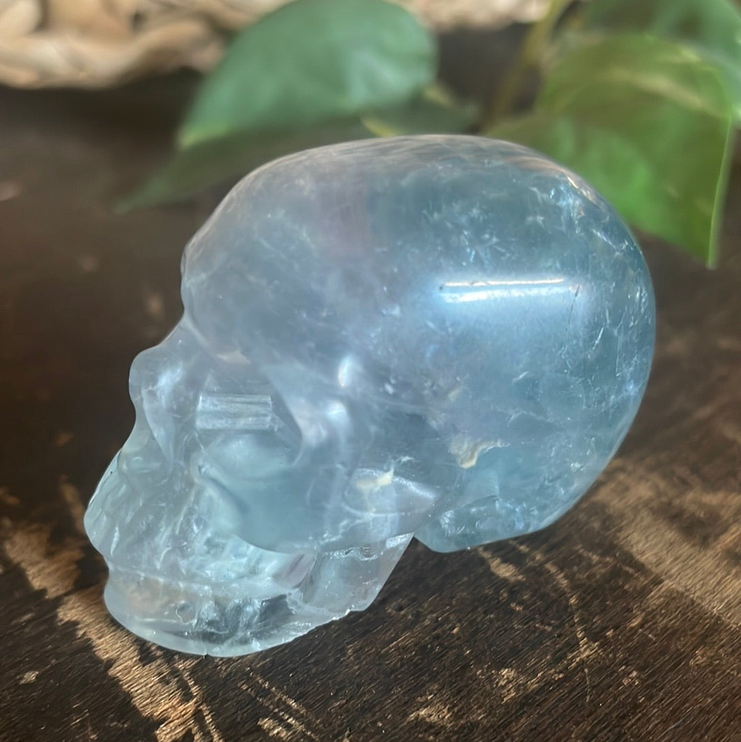 Flourite Crystal Skull