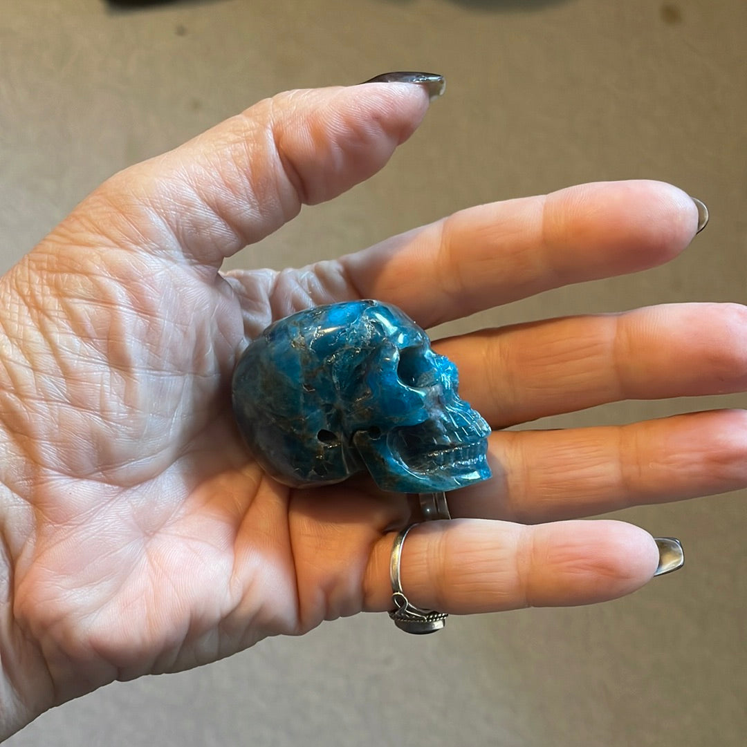 Kyanite Crystal Skull