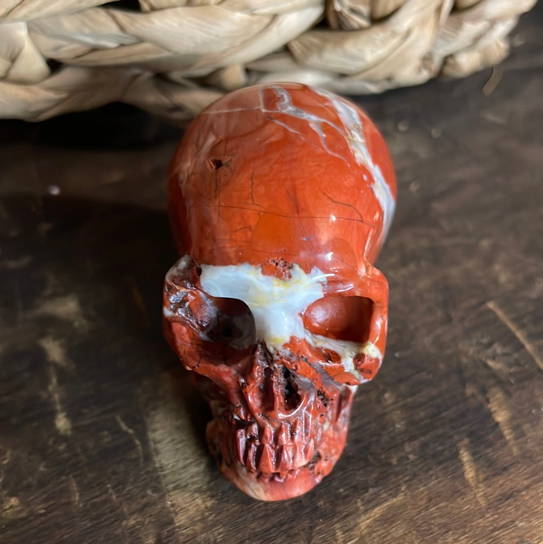 Red Jasper Crystal Skull