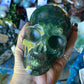 Large Rainbow Flourite Crystal Skull