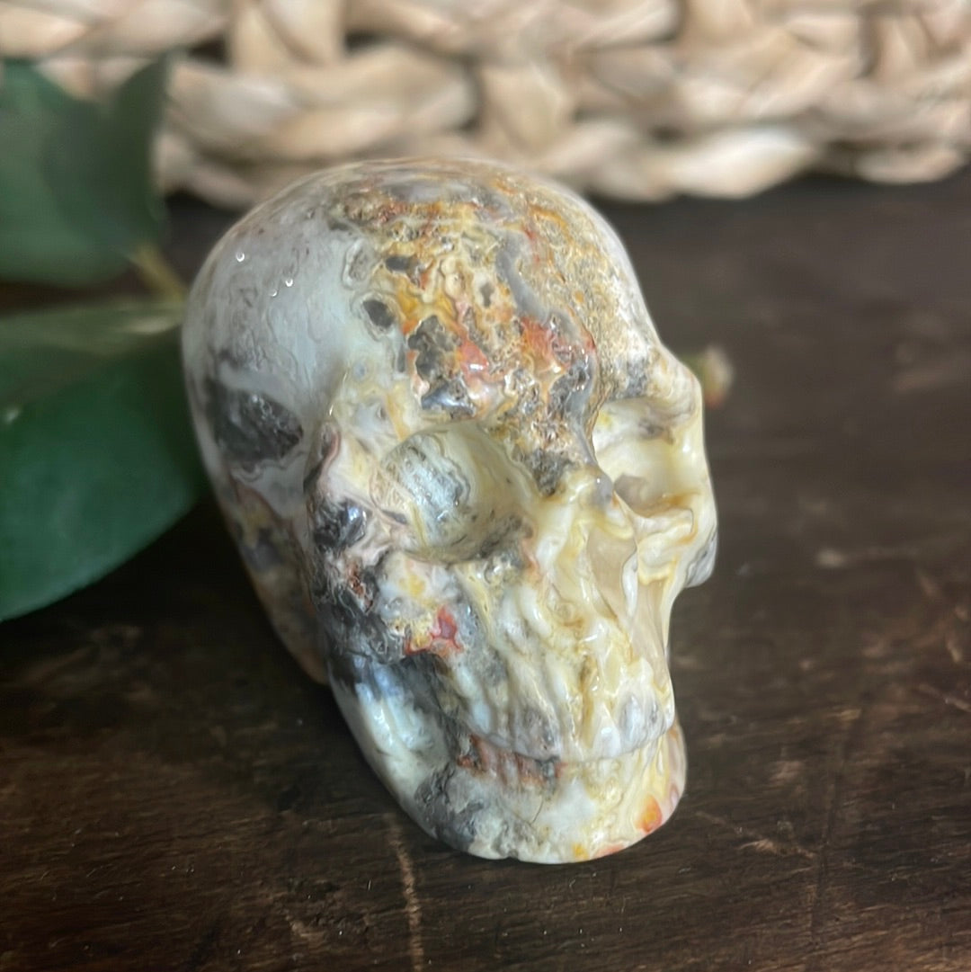 Crazy Lace Crystal Skull