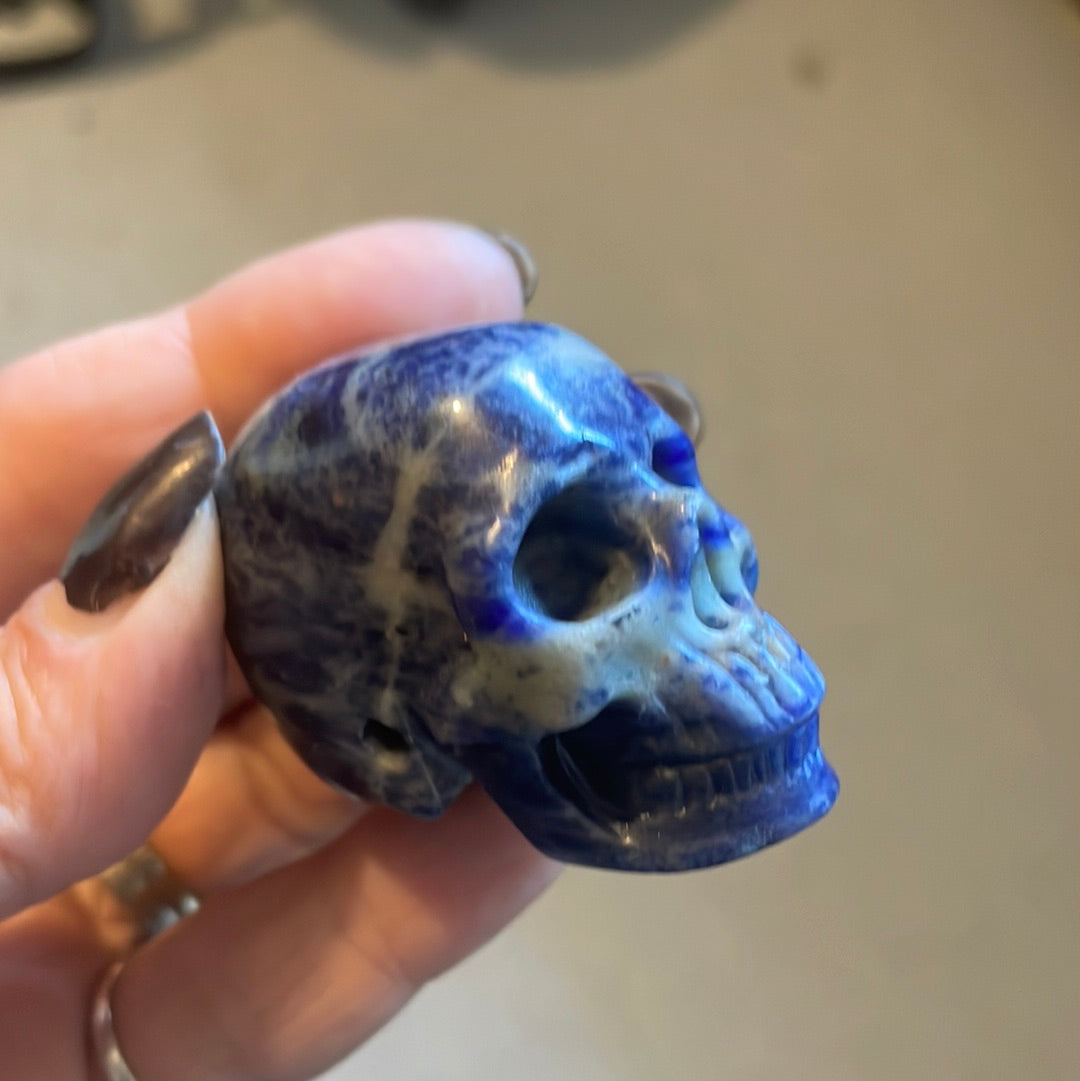 Sodalite Crystal Skull