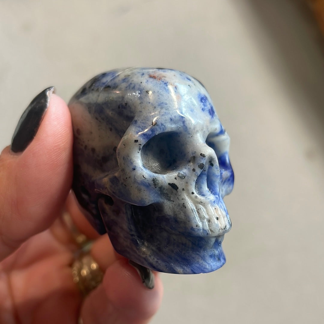 Sodalite Crystal Skull