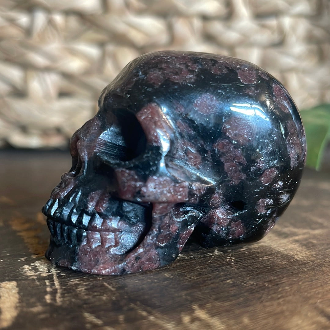 Garnet Crystal Skull