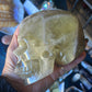 Large Citron Crystal Skull